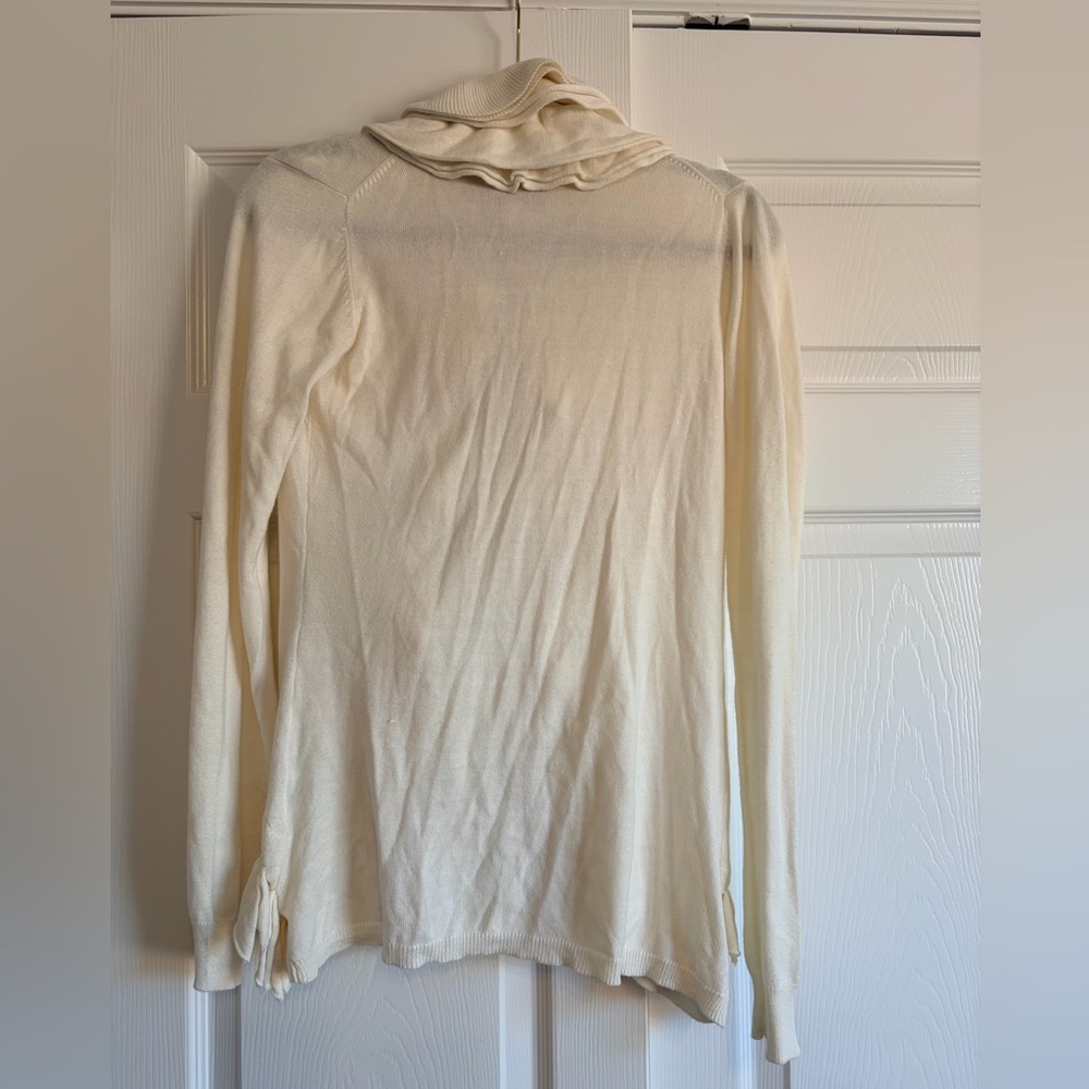 Cozy Cream Ruffle Sweater - Picture 4 of 4